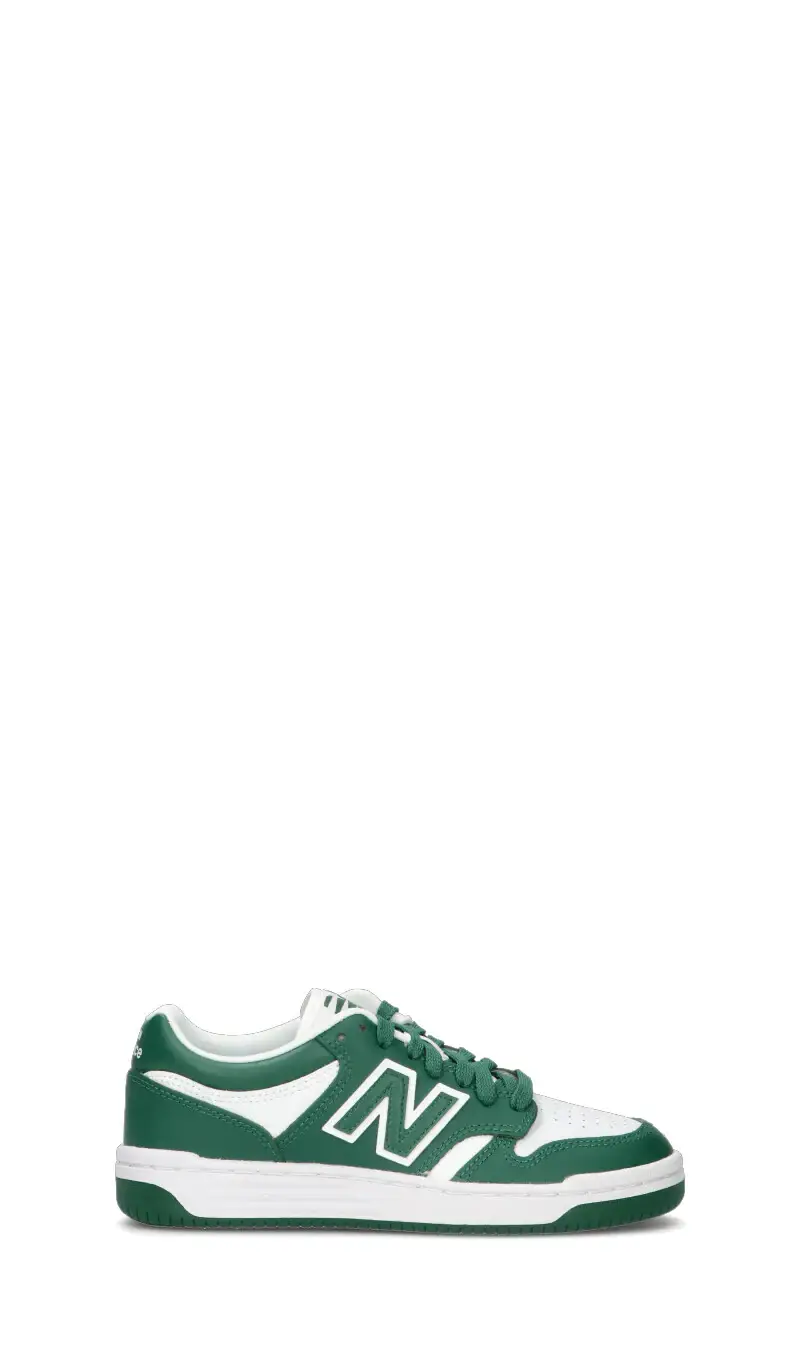 480 Sneaker donna bianca/verde in pelle Vario