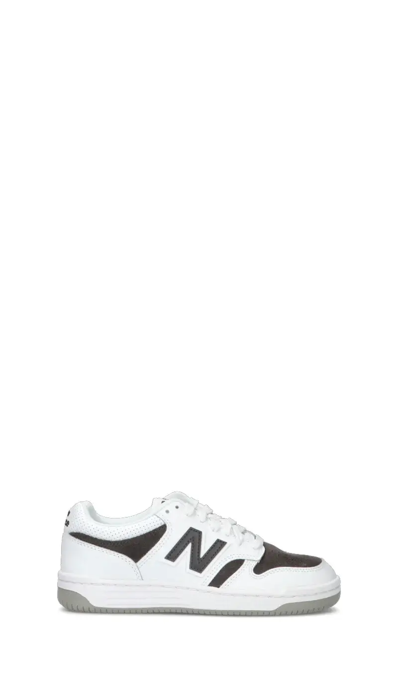 480 Sneaker ragazzo/a bianca/nera in pelle Vario