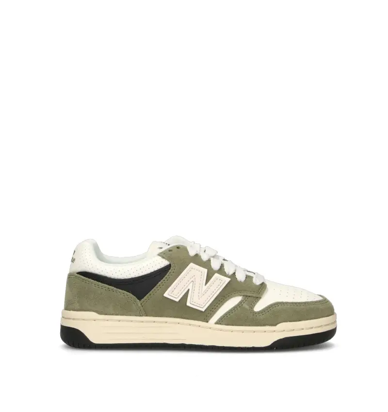 480 Sneaker uomo verde in pelle Vario