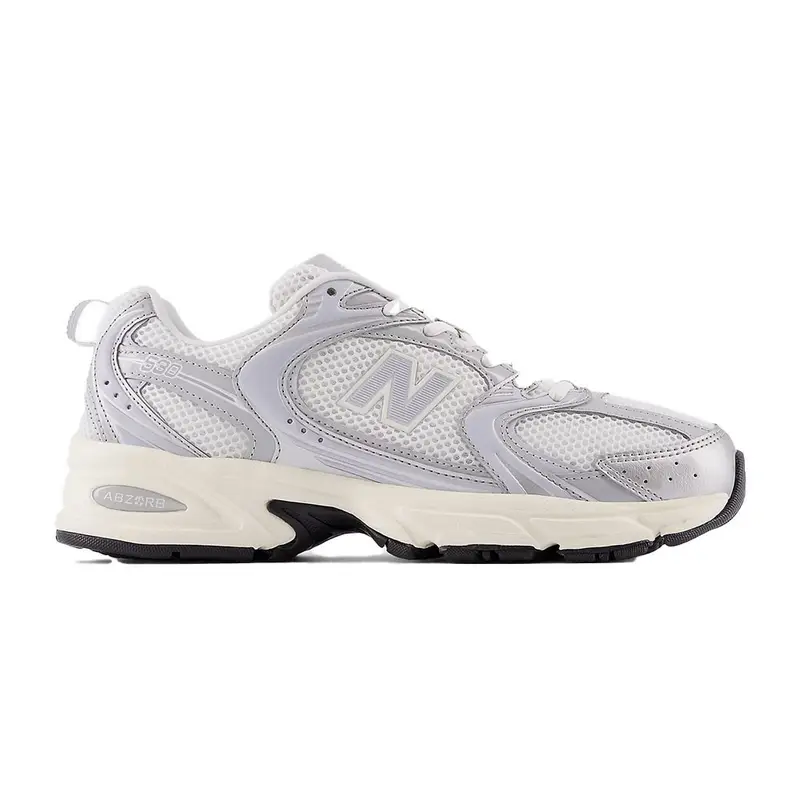 530 Mesh Bianco Argento Grigio - Sneakers Unisex EUR 39 5 / US 6 5