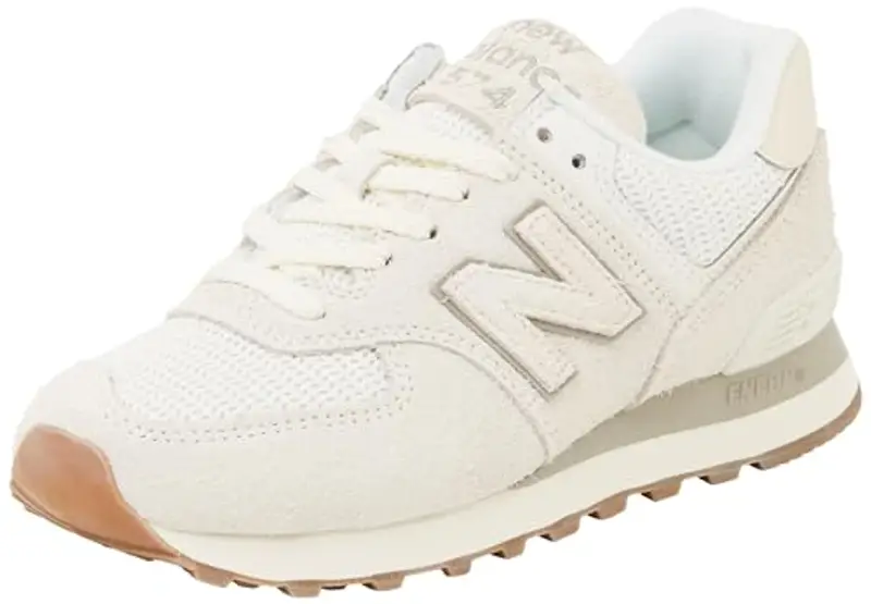 New Balance 574, Sneaker Donna, Sale Marino Bianco Sporco, 37 EU