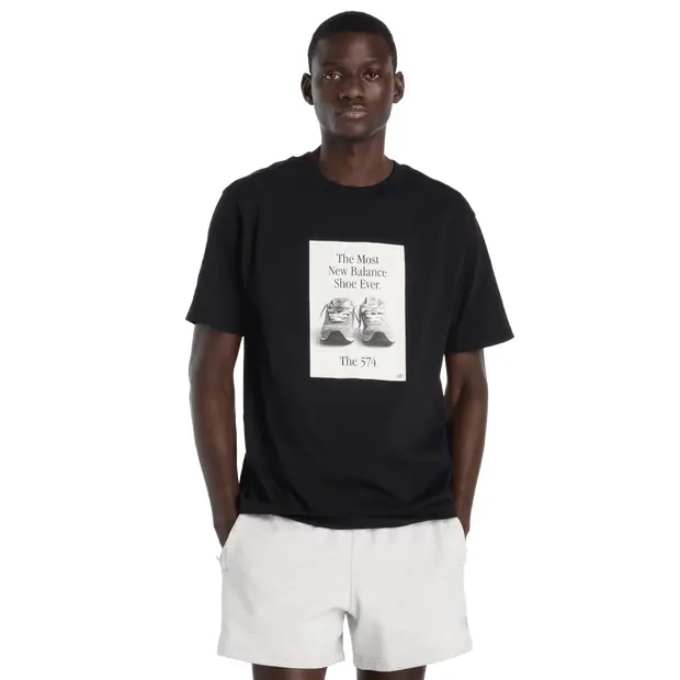 574 Uomo - Magliette Nero - di cotone Black