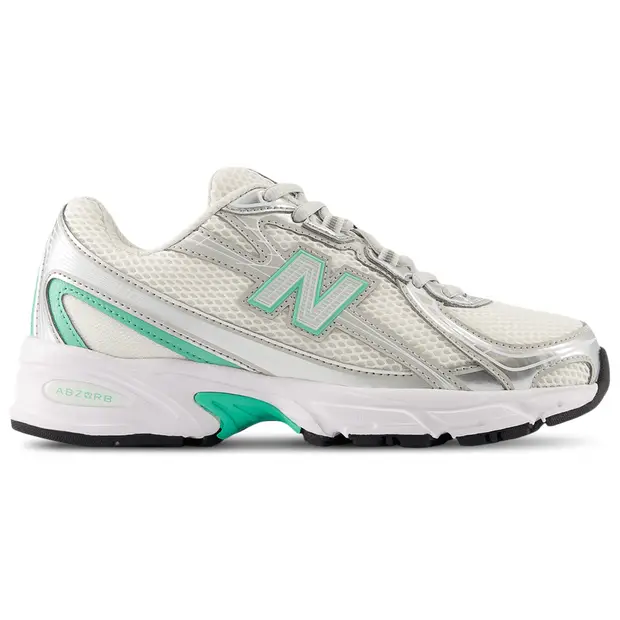 740 Bambini - Sneakers Argento - - Pelle Silver