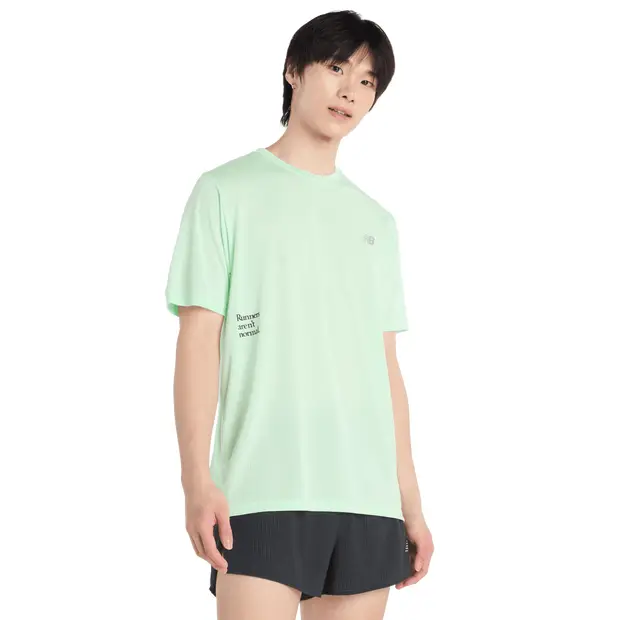 New Balance T-shirt Verde 3192278