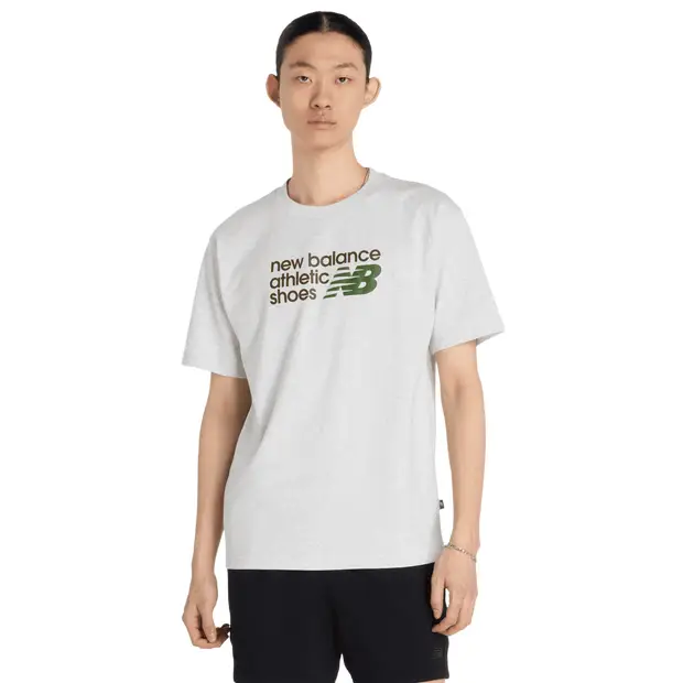 New Balance T-shirt Uomo Grigio 3831349