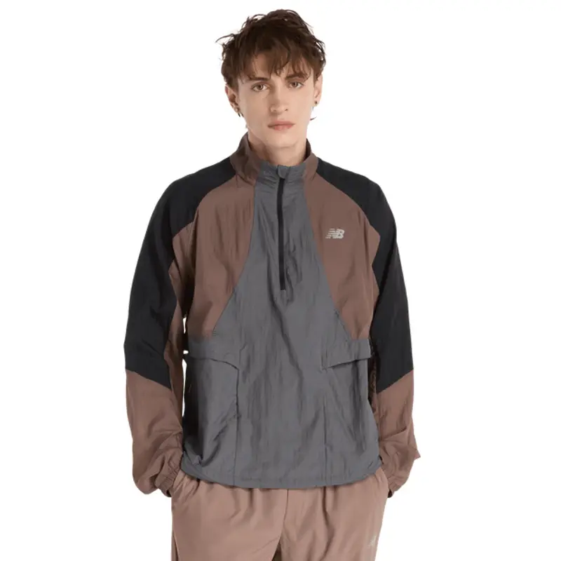 New Balance Better Run Water Resistant Jacket male Giacche - Marrone - Nylon - Foot Locker