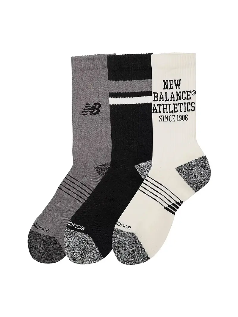 calzini new balance 3 pack unisex - multicolore