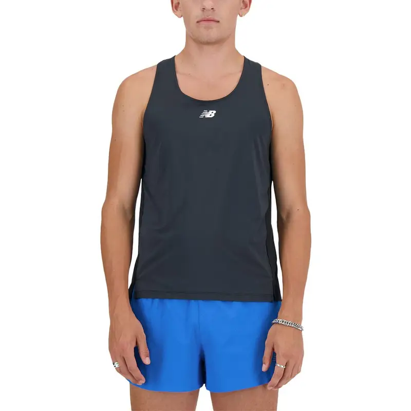 Canotta Running Athletics Racing Nero Uomo M