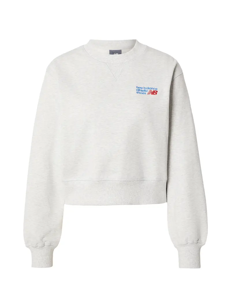 Felpa azzurro / grigio chiaro / rosso scuro