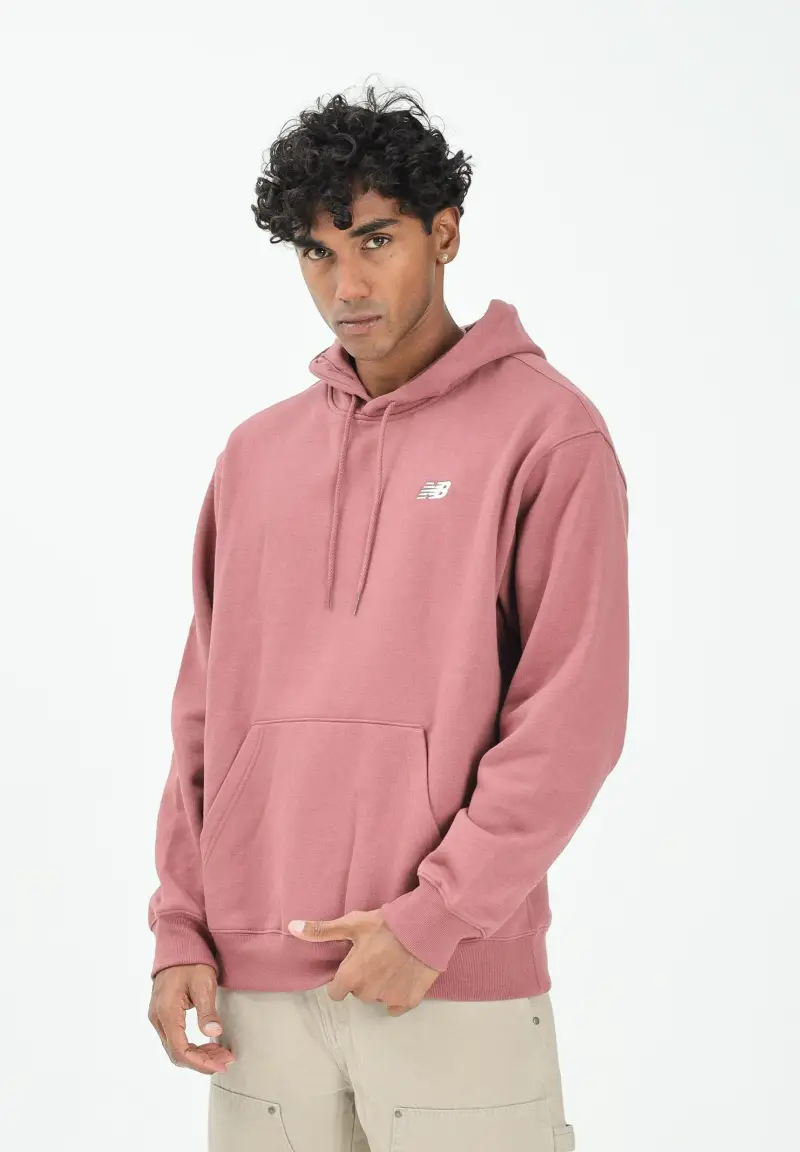 Felpa con cappuccio Essentials borgogna da uomo miniatura 2