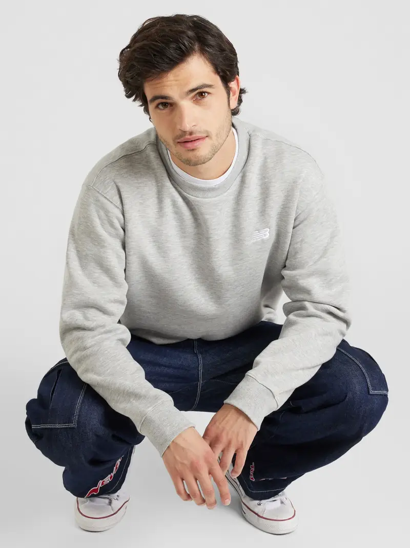 new balance Felpa grigio / bianco miniatura 2