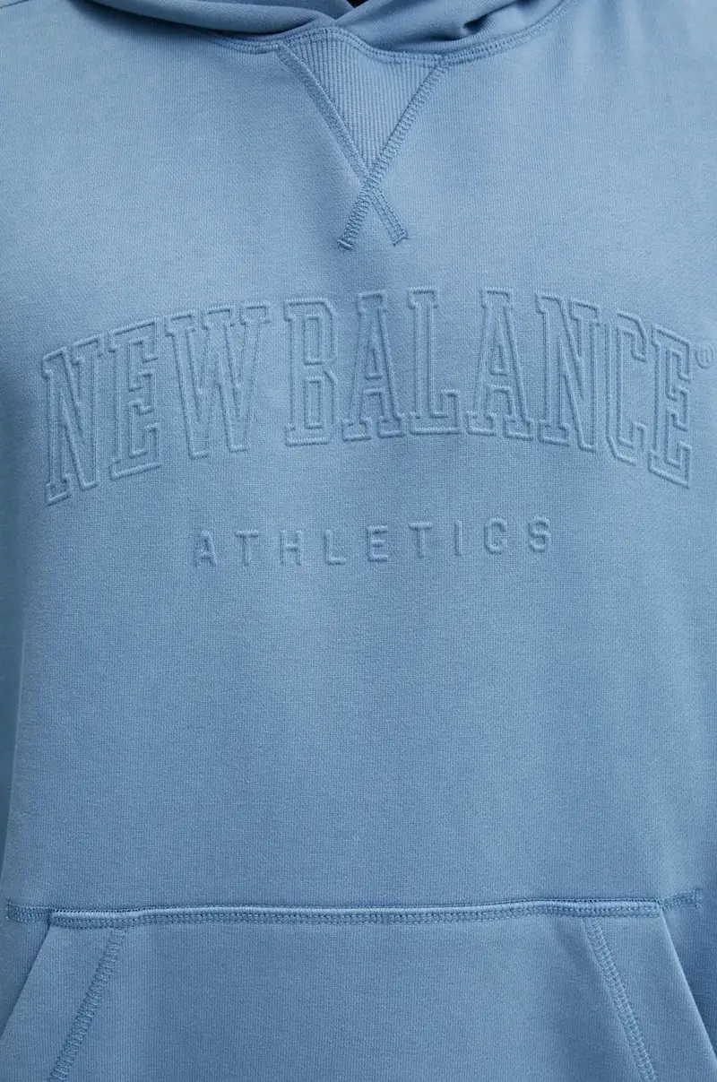 felpa in cotone uomo colore blu con cappuccio MT43500HEB miniatura 5