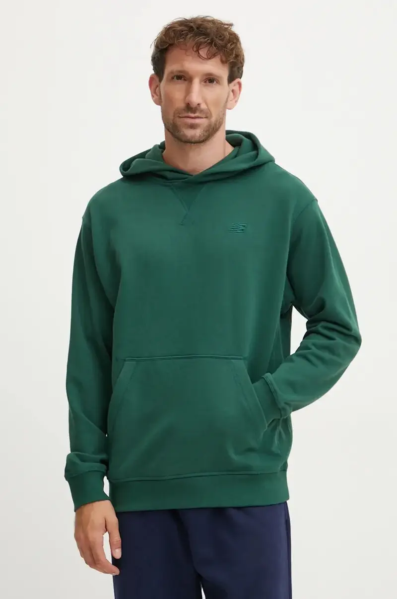felpa in cotone uomo colore verde con cappuccio MT41534NWG