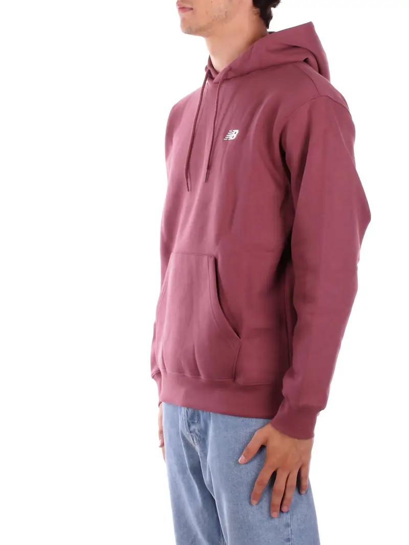 Felpa Unisex NEW BALANCE Burgundi Sport essential fleece hoodie miniatura 2