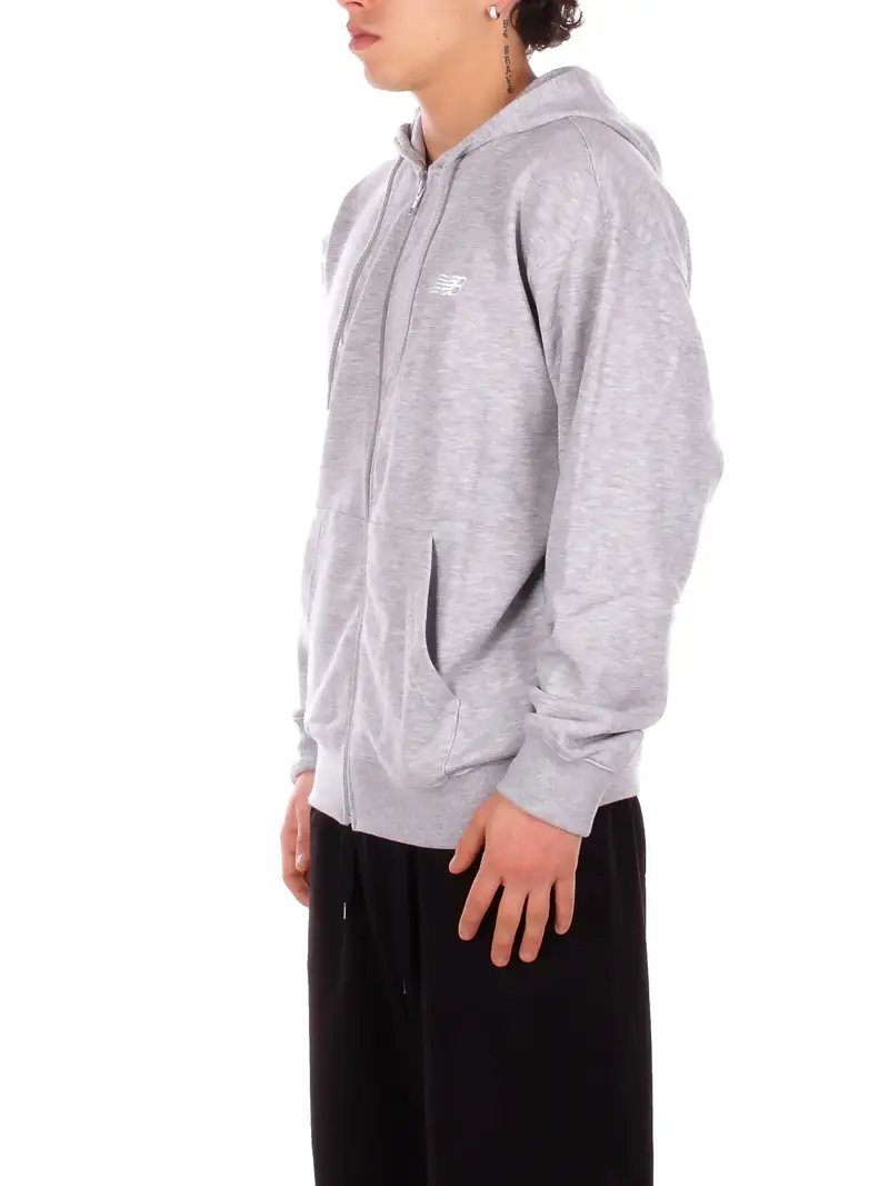 Felpa Unisex NEW BALANCE Grey Sport essential logo french miniatura 2