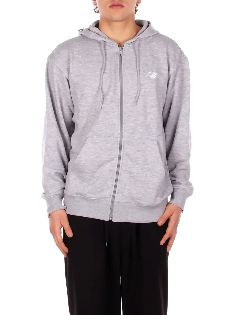 Felpa Unisex NEW BALANCE Grey Sport essential logo french