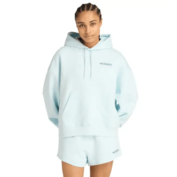New Balance Felpe Donna Blu 3818157