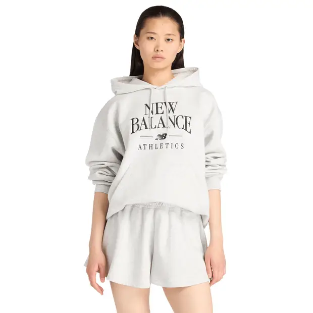 fleece Donna - Felpe con cappuccio Grigio - di cotone Grey