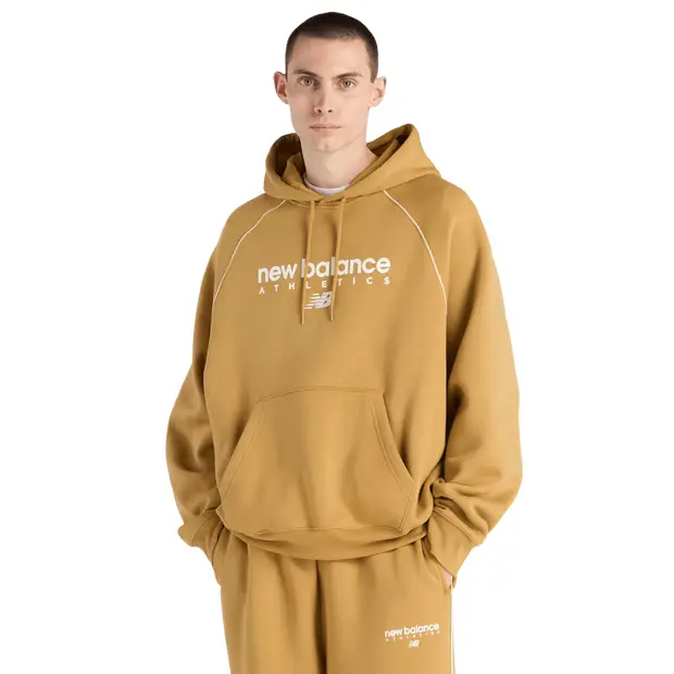 fleece Uomo - Felpe con cappuccio Beige - di cotone