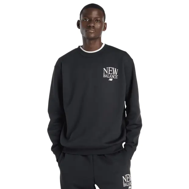 fleece Uomo - Felpe Nero - di cotone Black