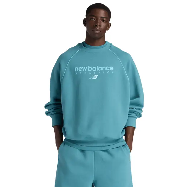 fleece Uomo - Felpe Verde acqua - di cotone Teal