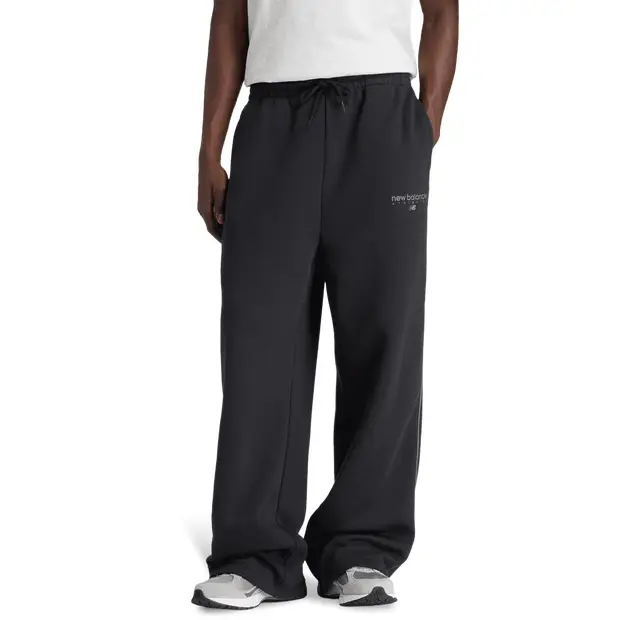 fleece Uomo - Pantaloni Nero - di cotone Black