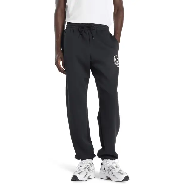 fleece Uomo - Pantaloni Nero - di cotone Black