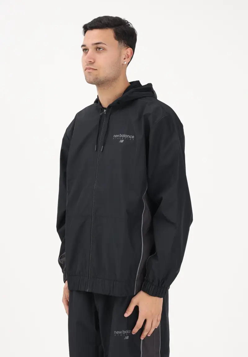 Giacca a vento Trackside nera da uomo