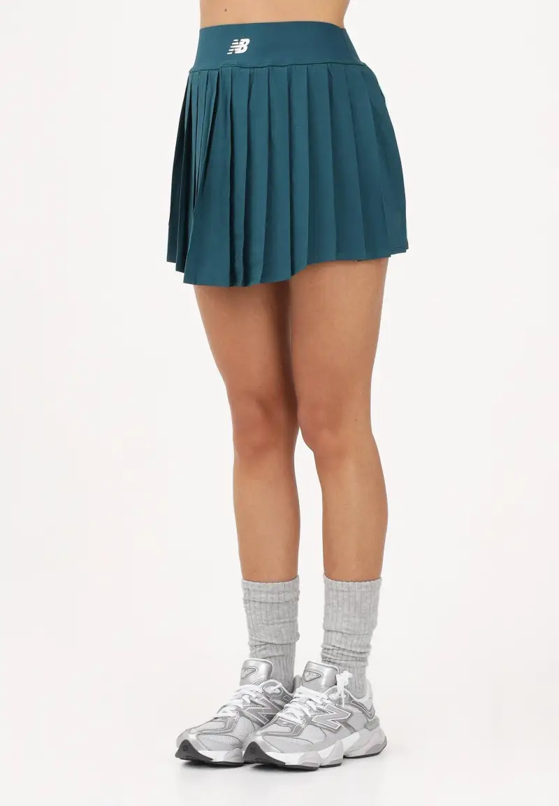 Gonna corta Tournament verde da donna