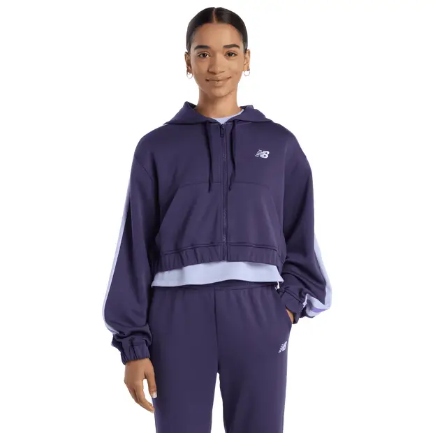 Interlock Full Zip Donna - Top da pista Viola Purple