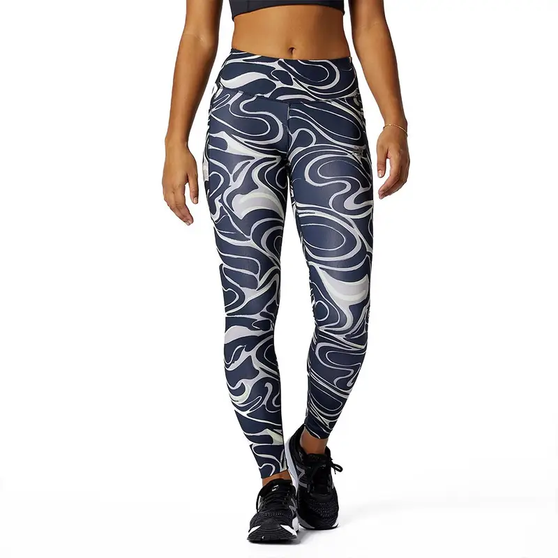 Leggings Running Impact Fantasia Blu Donna XS