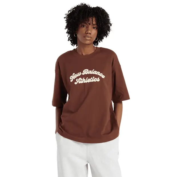 New Balance T-shirt Marrone 3192345
