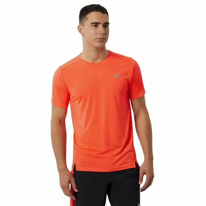 Maglia a Maniche Corte Uomo New Balance Accelerate Arancio | New Balance Arancione