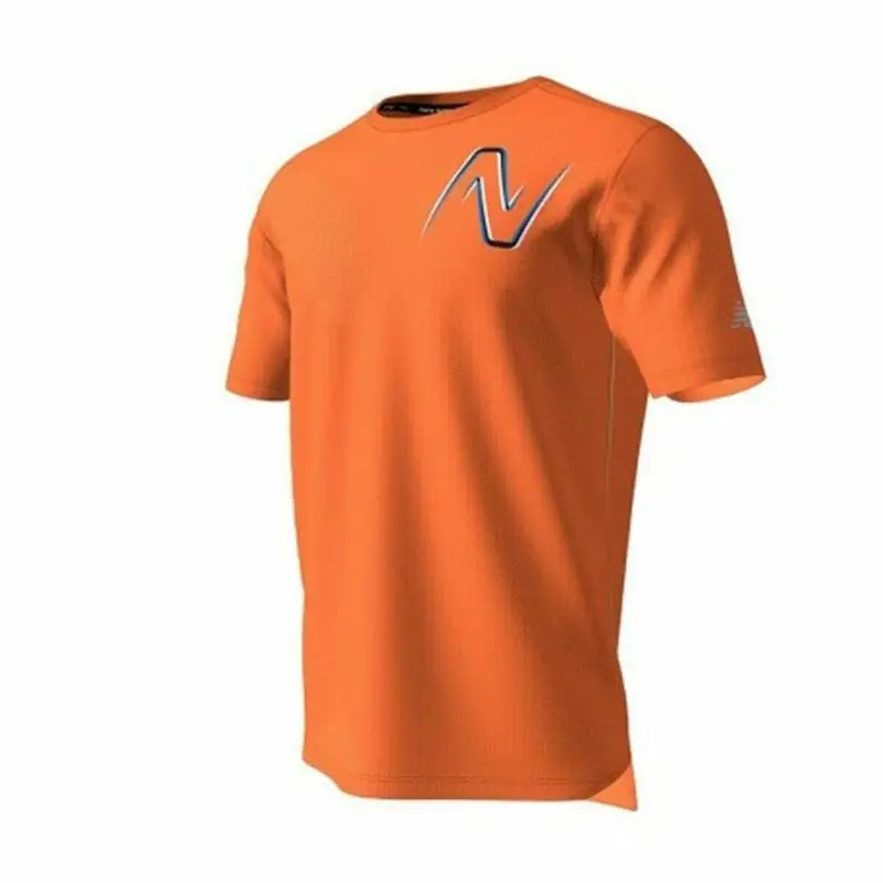 Maglia a Maniche Corte Uomo New Balance GR Impact Run Arancio | New Balance Arancione