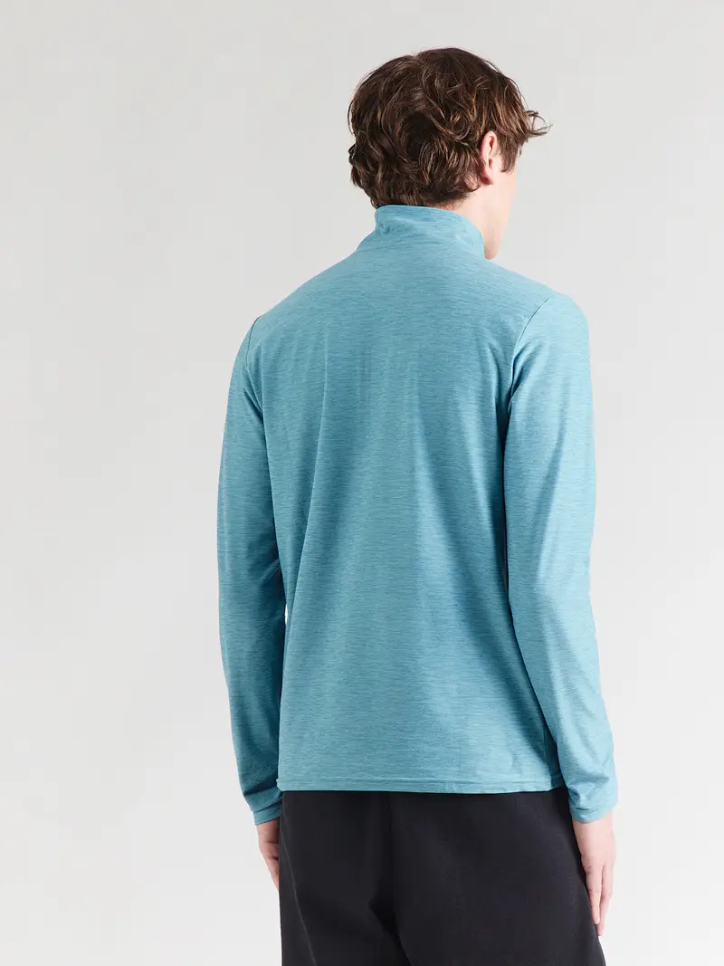 Maglia funzionale Space Dye blu cielo miniatura 3