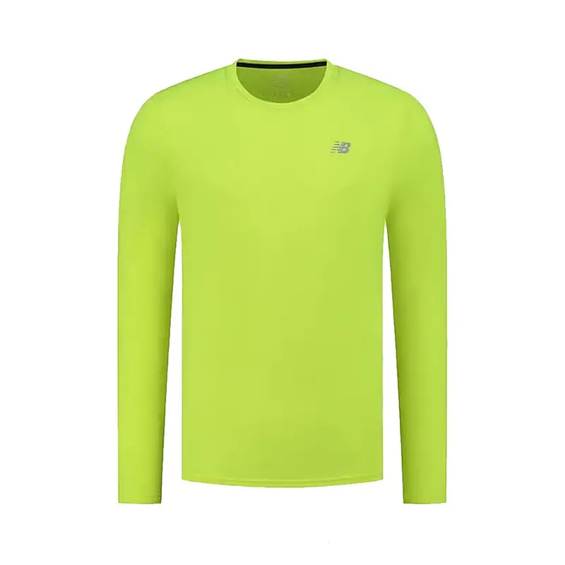 Maglia Running Manica Lunga Giallo Uomo L