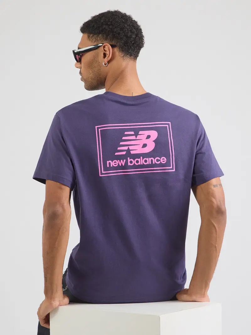 Maglietta blu violetto / orchidea / rosso / bianco miniatura 2