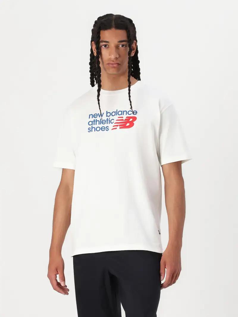 Maglietta crema / blu scuro / rosso miniatura 2