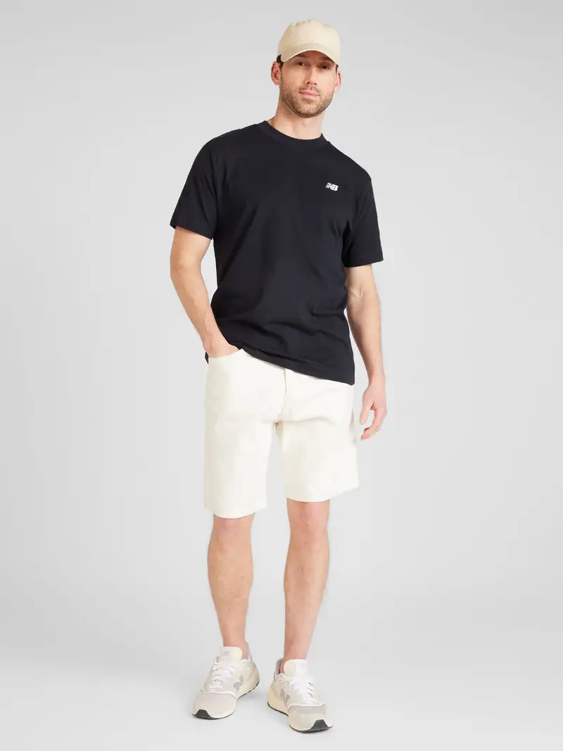 new balance Maglietta 'Essentials' nero / bianco miniatura 3