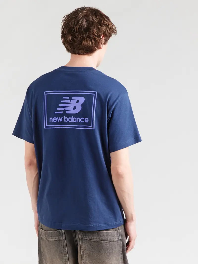 Maglietta navy / lilla chiaro / bianco miniatura 2