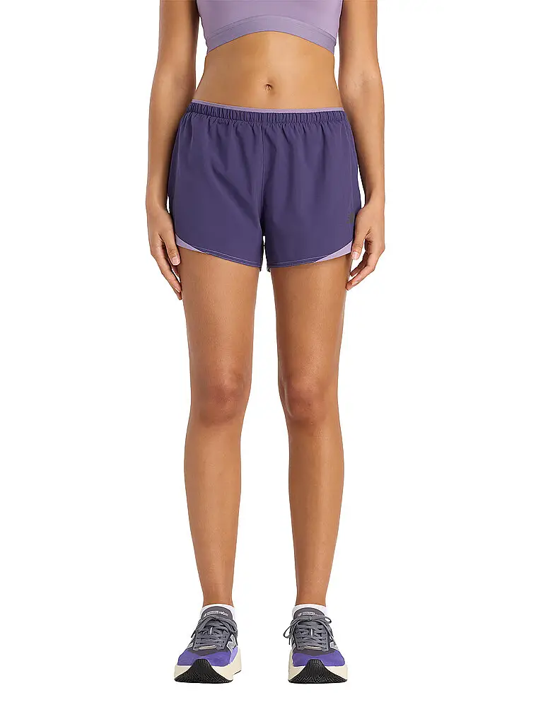 Pantaloncini da running da donna RC Essential 3 lilla | XS