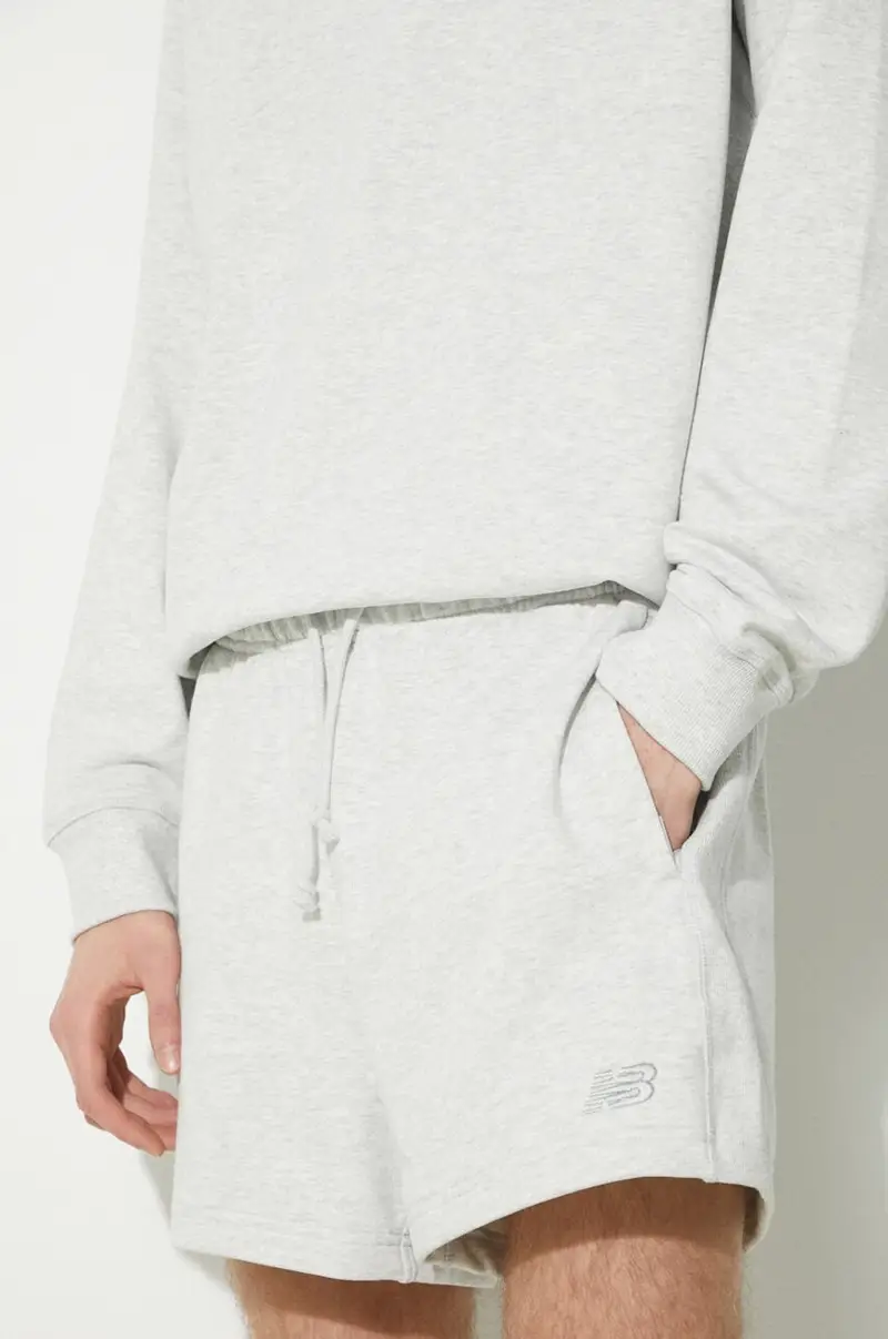 pantaloncini in cotone colore grigio