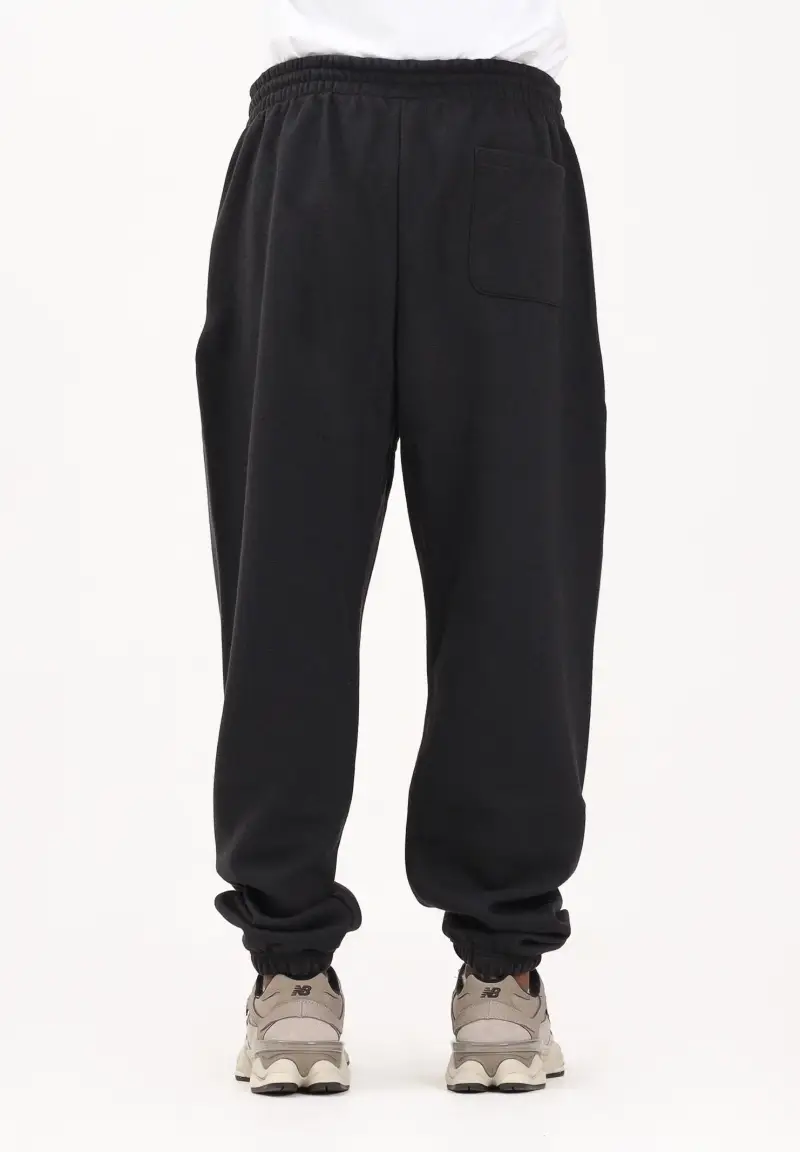 Pantalone sportivo nero da uomo con logo miniatura 3