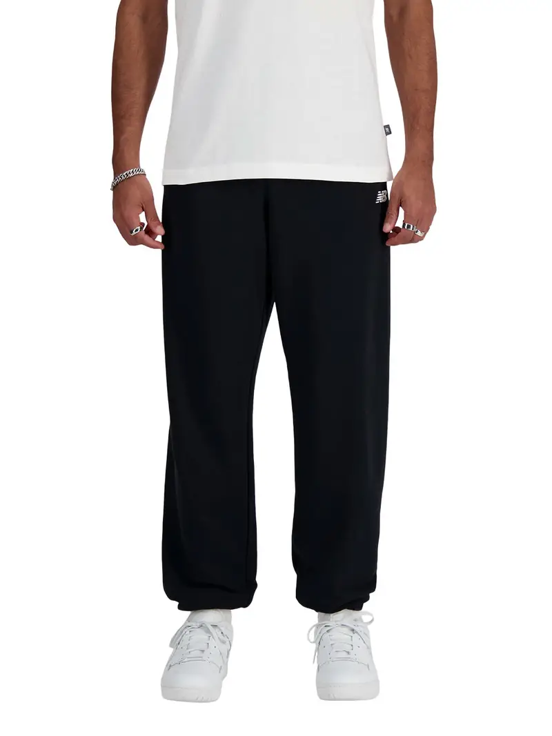 pantalone tuta new balance da uomo - nero
