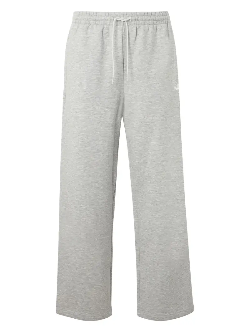 Pantaloni grigio chiaro / bianco