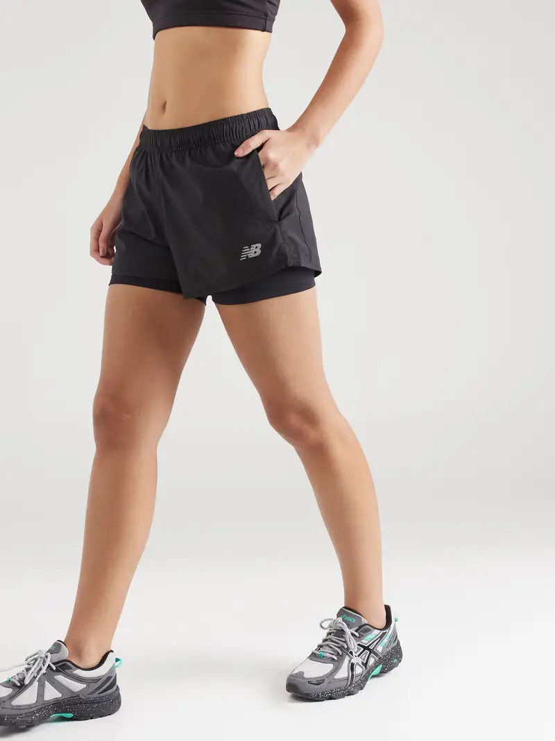 Pantaloni sportivi Essentials grigio argento / nero miniatura 2