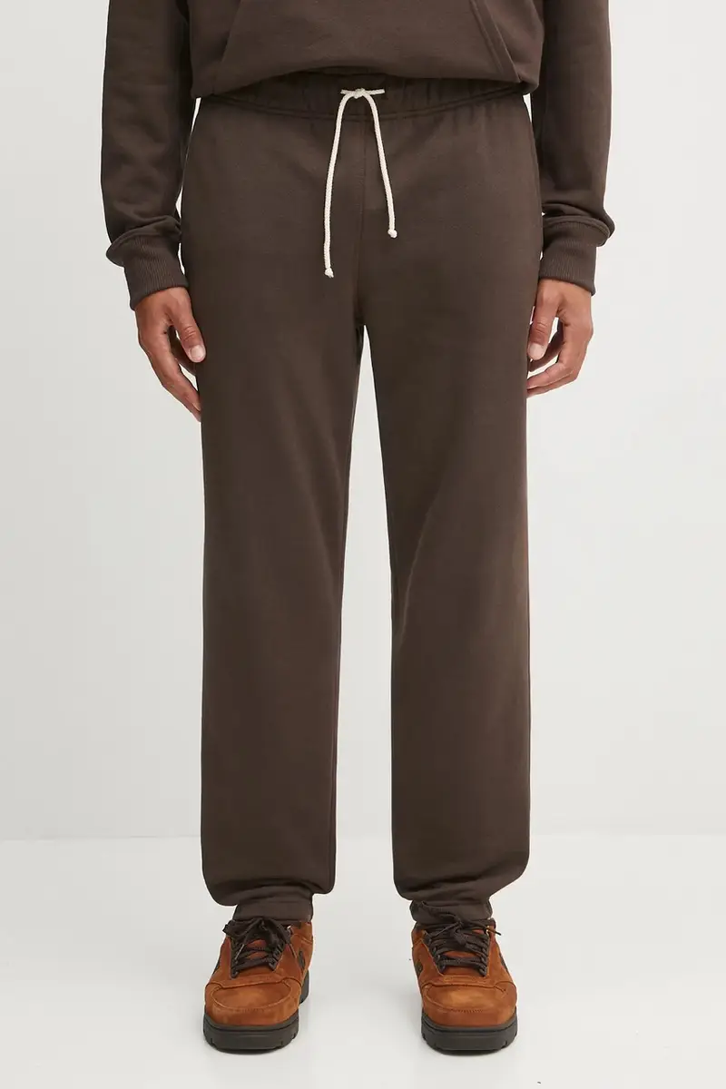 pantaloni tuta di cotone MADE IN USA uomo colore marrone MP43547RHE