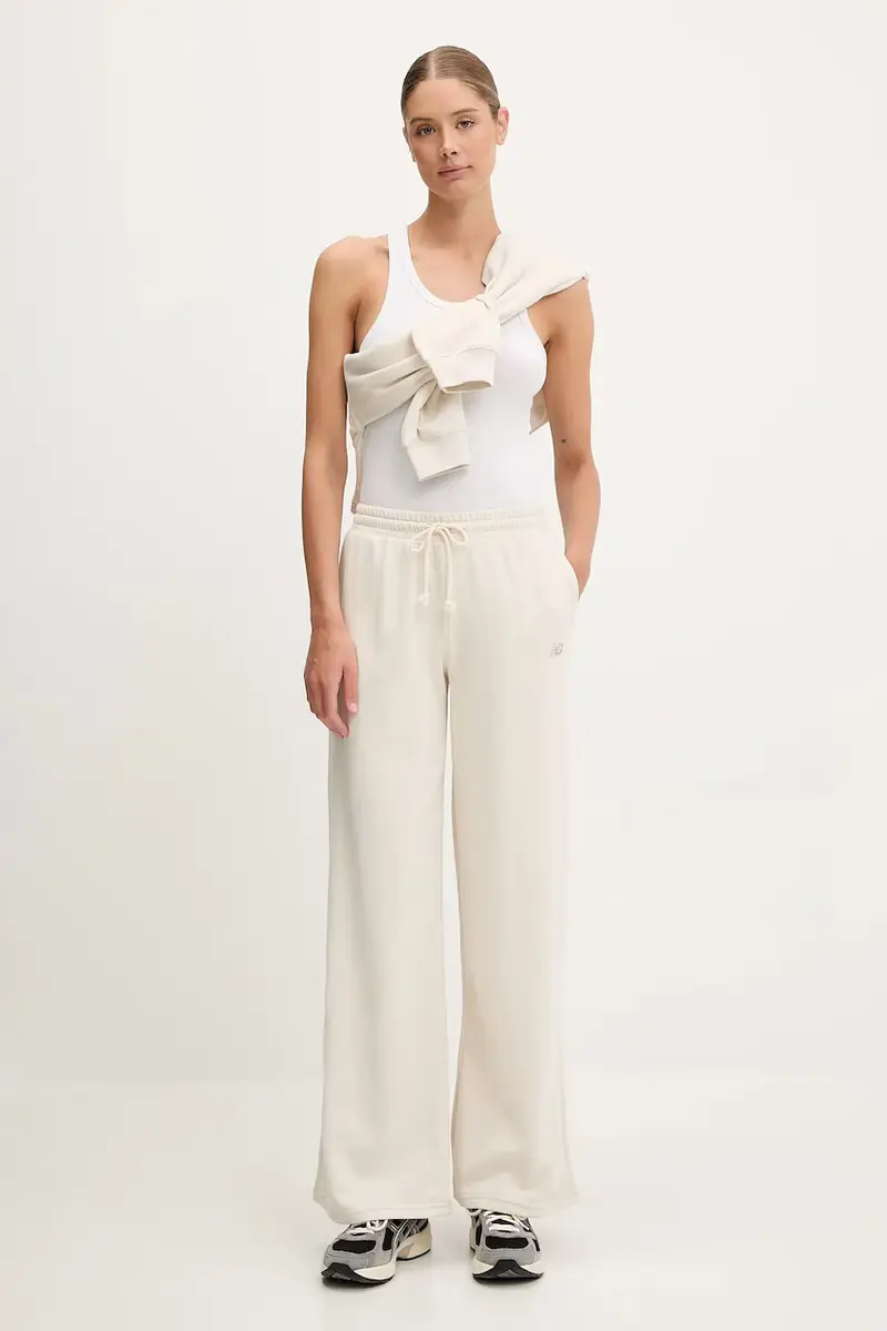 pantaloni tuta donna colore beige WP51503LIN miniatura 2