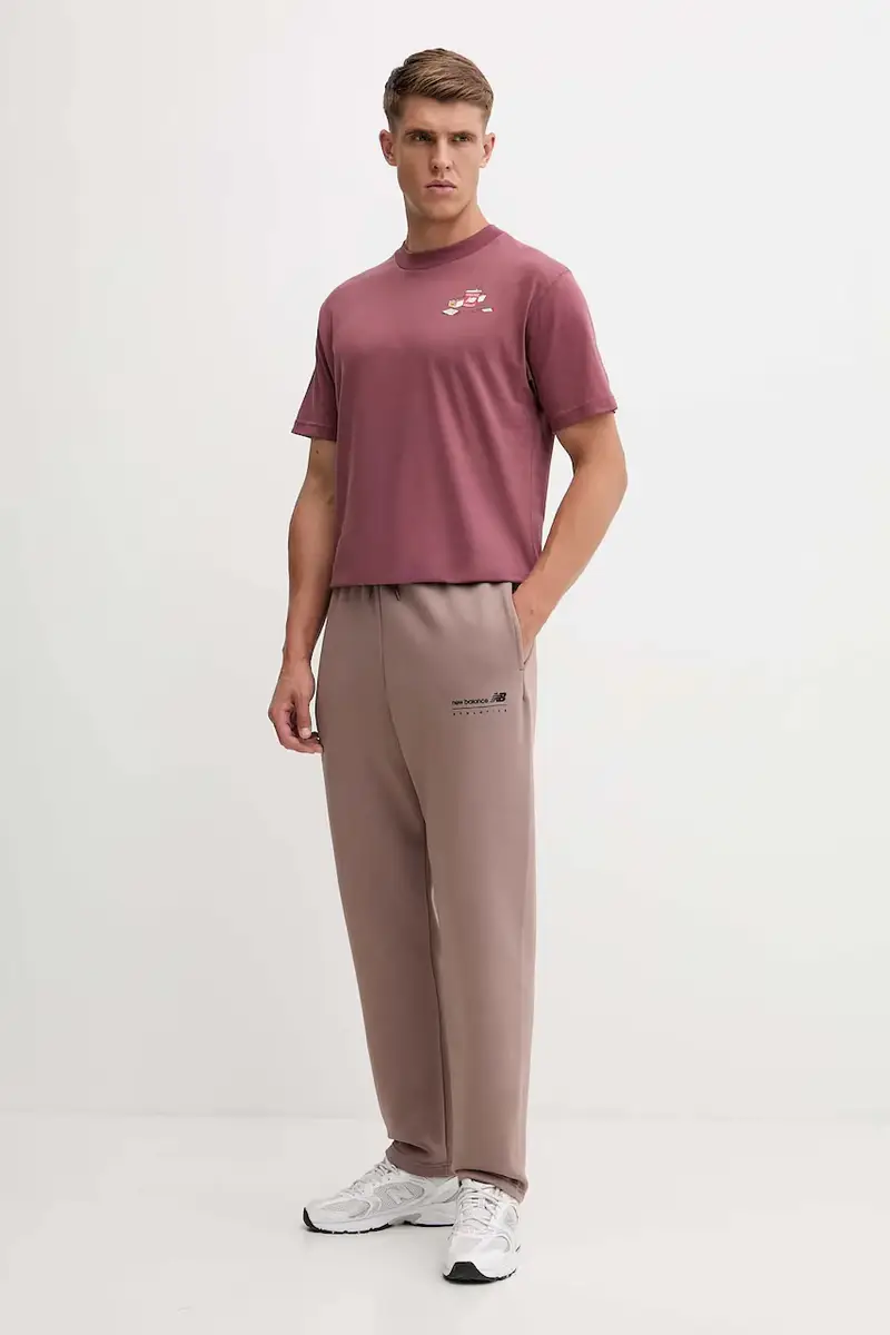 pantaloni tuta uomo colore marrone MP53508EAS miniatura 2