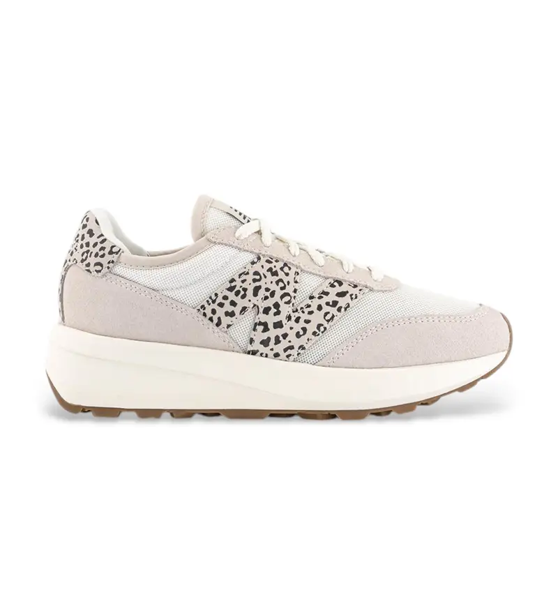 per donna U370V1 Sneakers in pelle beige 370 (36), 3 a 5cm, Stringhe, Casual